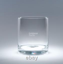 100% Authentic Goldman Sachs Double Old Fashioned Glasses 13.5 oz. (Set of 4)