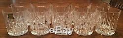 (10) Double Old Fashioned Barcelona Waterford Crystal Marquis Tumbler Glasses