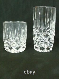 10 Gorham Crystal Lady Anne 8 Highball & 2 Double Old Fashioned Glasses