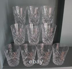 10 vintage Lenox Cut Crystal CAPELLA Galaxy Barware Double Old-Fashioned Glasses