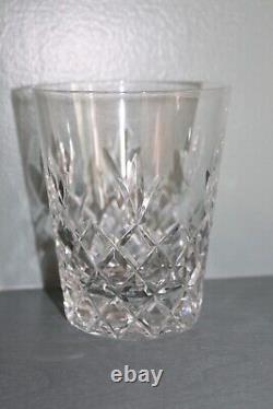 10 vintage Lenox Cut Crystal CAPELLA Galaxy Barware Double Old-Fashioned Glasses