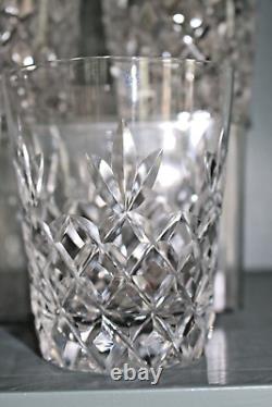 10 vintage Lenox Cut Crystal CAPELLA Galaxy Barware Double Old-Fashioned Glasses