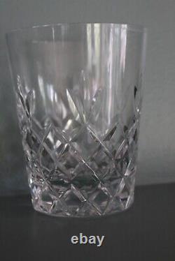 10 vintage Lenox Cut Crystal CAPELLA Galaxy Barware Double Old-Fashioned Glasses