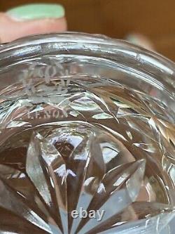 10 vintage Lenox Cut Crystal CAPELLA Galaxy Barware Double Old-Fashioned Glasses