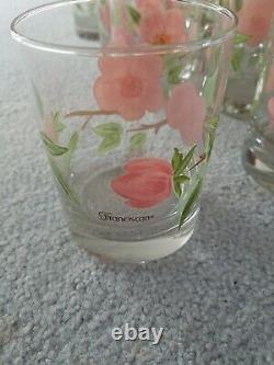 11 Franciscan Desert Rose Pink Floral Double Old Fashioned 12 oz Glasses