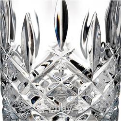 11 oz Double Old Fashioned Glasses Set of 4 Clear for Cocktails and Drinks