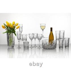 11 oz Double Old Fashioned Glasses Set of 4 Clear for Cocktails and Drinks
