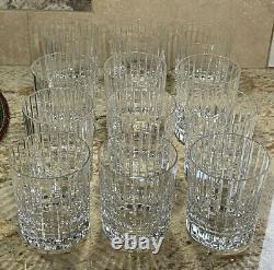 12 Baccarat Crystal Harmonie Double Old Fashioned Glasses 4 1/8 Double Signed