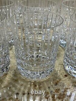 12 Baccarat Crystal Harmonie Double Old Fashioned Glasses 4 1/8 Double Signed