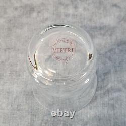 12 Classic Clear by Vietri Puccinelli Double Old Fashioned Glasses Poland s-1B