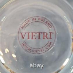 12 Classic Clear by Vietri Puccinelli Double Old Fashioned Glasses Poland s-1B
