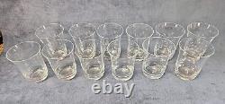 12 Classic Clear by Vietri Puccinelli Double Old Fashioned Glasses Poland u-12G
