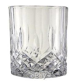 12 Oz Drinking Glasses Lead-Free Crystal Double Old Fashioned Highball Glass 6Pc