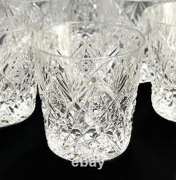 12 Saint (St) Louis France Glass Florence Pineapple Double Old Fashioned Goblets