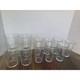 13pc Clear Glassware Set Lattice Basketweave Highball & Double Old Fashioned