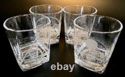 (192) Harry Potter Set Of 4 Whiskey Double Old Fashioned Glasses MINT