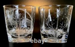 (192) Harry Potter Set Of 4 Whiskey Double Old Fashioned Glasses MINT