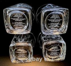 (192) Harry Potter Set Of 4 Whiskey Double Old Fashioned Glasses MINT