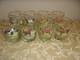 1976 GA Patton 8 Pc Set Double Old Fashioned Glasses 8 Horse Breeds RARE