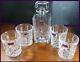 2018 Waterford Marquis Brandy/whiskey Decanter & 4-double Old-fashioned Glasses