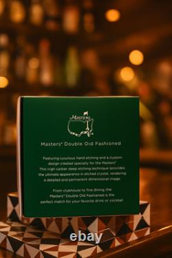 2025 Masters Augusta National Double Old Fashioned Glasses Set of 2. NEW IN BOX