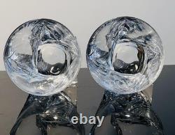 2Marked Mikasa Motion Double Old Fashioned Crystal Whiskey Glasses Discontinued