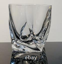 2Marked Mikasa Motion Double Old Fashioned Crystal Whiskey Glasses Discontinued