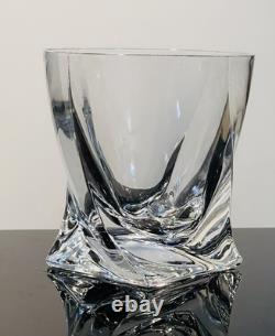 2Marked Mikasa Motion Double Old Fashioned Crystal Whiskey Glasses Discontinued