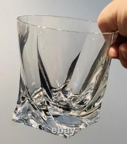 2Marked Mikasa Motion Double Old Fashioned Crystal Whiskey Glasses Discontinued