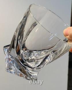 2Marked Mikasa Motion Double Old Fashioned Crystal Whiskey Glasses Discontinued
