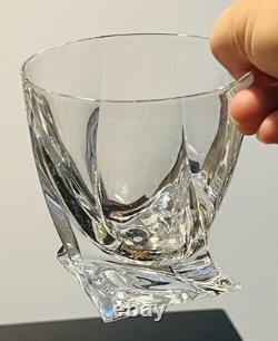 2Marked Mikasa Motion Double Old Fashioned Crystal Whiskey Glasses Discontinued
