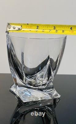 2Marked Mikasa Motion Double Old Fashioned Crystal Whiskey Glasses Discontinued