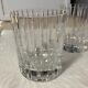 2 Baccarat Crystal Harmonie Double Old Fashioned Glasses 4 1/8 Euc Signed