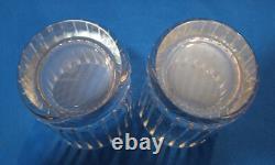 2 Baccarat Crystal Harmonie Pattern Double Old Fashioned Whisky Glasses 4 1/8