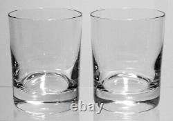 2 Baccarat Crystal Perfection Double Old Fashioned Tumbler Glasses Signed 4 1/8