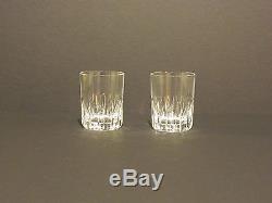 2 Baccarat Crystal Rotary Double Old Fashioned Glasses