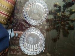 2 Baccarat Double Old Fashioned Harmonie Glasses Height 4 1/8 Width 3 1/4