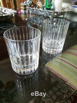 2 Baccarat Double Old Fashioned Harmonie Glasses Height 4 1/8 Width 3 1/4