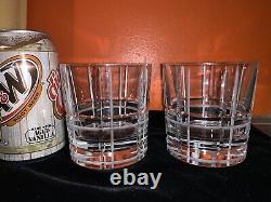 2 CHRISTOFLE Crystal DOUBLE OLD FASHIONED SCOTTISH Glasses