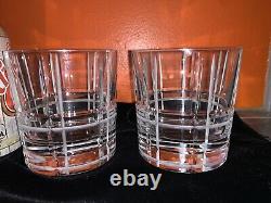 2 CHRISTOFLE Crystal DOUBLE OLD FASHIONED SCOTTISH Glasses