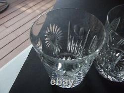 2 Double Old Fashioned Tumbler Glass 4-3/8 Waterford Crystal Millennium 5 Toast