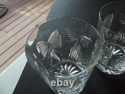 2 Double Old Fashioned Tumbler Glass 4-3/8 Waterford Crystal Millennium 5 Toast