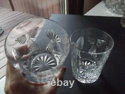 2 Double Old Fashioned Tumbler Glass 4-3/8 Waterford Crystal Millennium 5 Toast