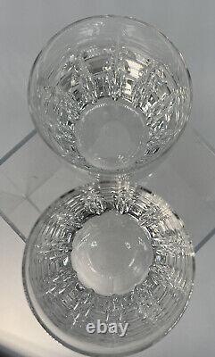 2 Lenox Firelight Clear Double Old Fashioned Glasses 315159 Heavy Crystal