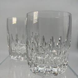 2 Lenox Firelight Clear Double Old Fashioned Glasses 315159 Heavy Crystal