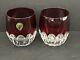 2 New Perfect Waterford Crystal Mixology Talon Red Double Old Fashioned Tumblers