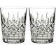 2 New Waterford Crystal Lismore Double Old Fashioned Tumbler Glasses In Box