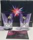 2 New Waterford Crystal Lismore Pops Double Old Fashioned Tumbler Glasses Purple