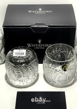 2 New Waterford Crystal Seahorse Double Old Fashioned Tumbler Glasses In Box