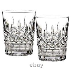 2 PCS Double Old Fashioned Glass 12 Oz Crystal Clear Whiskey